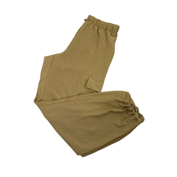 Rachel Zoe Brown Tan Mid Rise Cargo Parachute Pants Size Women's Small NWT - Picture 4 of 5